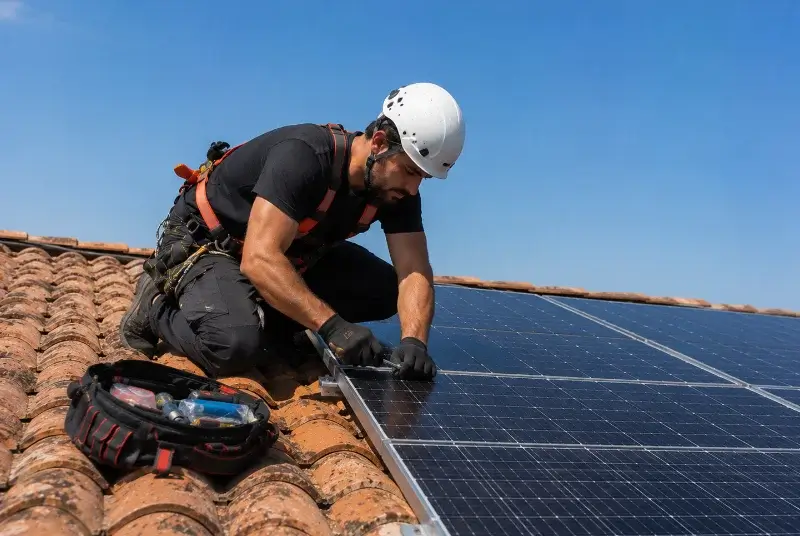Maintenance et monitoring de panneaux solaires à Villefontaine