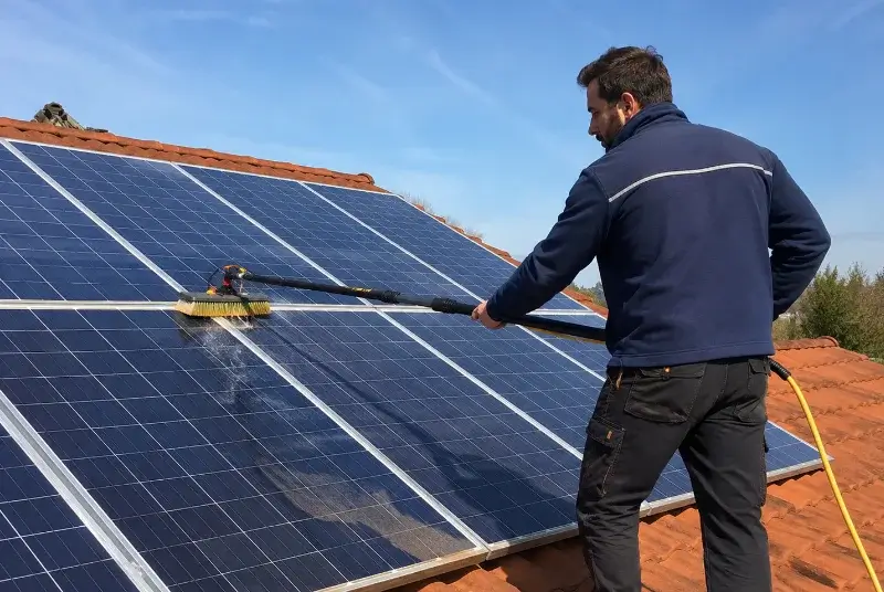 Nettoyage et entretien de panneaux solaires à Villefontaine